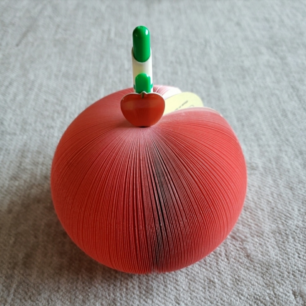 Vintage Die-cut Memo Pad Memo ball - Apple